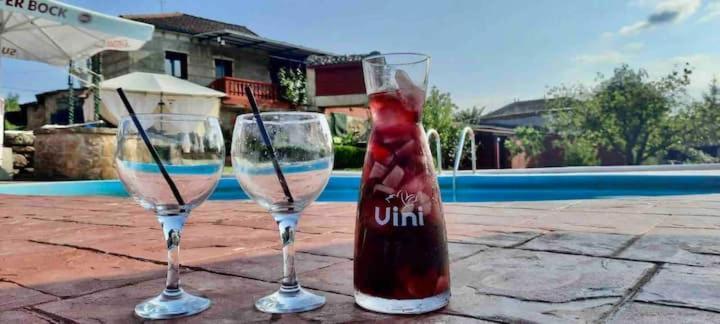 Alojamiento Entero Con Piscina Y Jardin. 奥伦塞 外观 照片